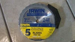Irwin Classic Series Saw Blades 7 1/4" 24T- FRAMING/RIPPING-5 (b 26). Fixed Price $40.00.
