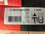 Box Of (12) Hilti Undercut Anchors Hda-pr 20-M10 100/20 No Washer Nut. Fixed Price $40.00.