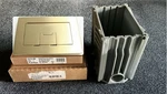 E9761BR. Carlon Brass Modular Floor Cover Package With Box, Activation Kit. Fixed Price $499.00.