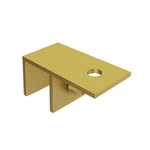 Brixwell Ceiling Mount Sleeve Over Glass Clamp, Satin Brass, 5/16" To 1/2". Fixed Price $12.30.