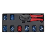 Tool Tray With Ratchet Crimper & 325 Assorted Insulated Terminal Set - Sealey Tb. Fixed Price $176.75.