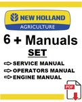 New Holland Tractors Service Repair Operators Shop Manual Pdf Usb. Fixed Price $59.99.