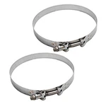 Voss Boat Hose Clamp T40H-75-675-ZA 3/4 X Inch Silver (pair). Fixed Price $12.45.