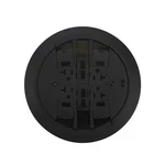 Wiremold RC4CTCBK Multi-service Poke-thru Finish Flange & Slide Holder, Black. Fixed Price $221.00.
