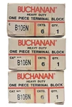 Buchanan (lot Of 3) B106N Heavy Duty 6-CIRCUIT One-piece Terminal Block. Fixed Price $55.05.