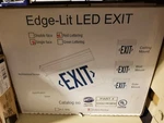 Skyline Lighting Red Led Emergency Exit Sign Edge Lit Battery Backup. Fixed Price $59.99.