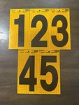 Hy-ko Reflective 5" Yellow And Black Numbers. Fixed Price $5.99.