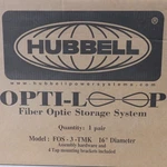 Hubbell FOS-3-TMK 16" Diameter Opti-loop Fiber Optic Storage System Pair. Fixed Price $55.00.
