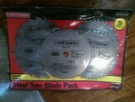 Craftsman 5-PC Steel Circular Saw Blade Set Nos. Fixed Price $60.00.