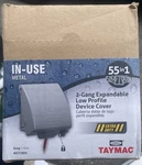Taymac MX7280S 2-GANG In-use Weatherproof Cover Gray Metal (2PC Lot) New. Fixed Price $45.00.