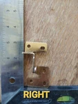 Stanley Cabinet Brass Set Of 4 Pivot Hinges Right Base. Fixed Price $12.95.