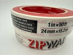 (1)ZIPWALL T150 Inch X 50FT Double Sided Tape For Dust Barriers Free Shipping. Fixed Price $16.87.