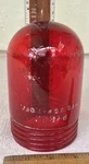 Vintage Crouse Hinds Red Glass Explosion-proof Industrial Fixture Light Globe. Fixed Price $16.95.