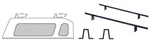 Crl CR6022 2" Mounting Legs For Load Rails (2-PAIR) Black. Fixed Price $108.62.