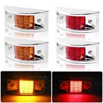Amber Red 12 Led Curve Truck Trailer Side Marker Clearance Lights W/chrome Bezel. Fixed Price $24.98.