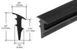 Crl RG12100 Black 1/2" Roll-in Glazing Gasket Ft. Fixed Price $115.01.