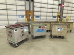 Portable Steel Hopper 1/2 Yard Tote Non-tilt Towable Cart Casters 36X24X30". Fixed Price $539.99.