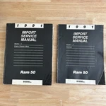 1991 Dodge Ram 50 Service Manual Set Vol & 2 Engine Electrical Oem Factory. Fixed Price $18.99.
