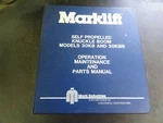 Marklift 30KBN Knuckle Boom Operation Maintenance Parts Manual. Fixed Price $125.00.