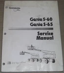 Genie S-60 S-65 Boom Lift Service Repair Workshop Manual 48412. Fixed Price $59.99.