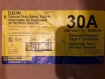 Square D221N Safety Switch 30A 240VAC New Box Of 5 Units!. Fixed Price $212.50.