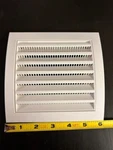 Europlast 4" Plastic Louvered Vent Cover With Fine Screen For Dryer Exhaust. Fixed Price $14.99.