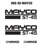 Mayco ST-45 Concrete Pump Decal Kit Sticker Set. Fixed Price $73.00.