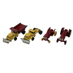 Vintage Diecast Husky Bm Volvo Tractor & Dump Truck With Plow Lot Of 4. Fixed Price $18.99.