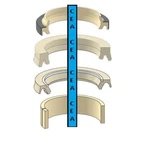 AHC16728 Hydraulic Cylinder Seal Kit Fits John Deere 744K 824K. Fixed Price $80.36.