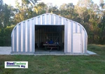 Steel Residential Metal Garage P20X20 One Car Storage Building Kit American Made. Fixed Price $7850.00.