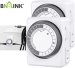 Hbn Indoor 24-HOUR Mechanical Timers For Electrical Outlets + Grounded. Fixed Price $15.03.