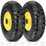 Ticonn 4.00-6 And Wheel Flat Free, 2 Pack 13" Solid Tires With 5/8" Axle.... Fixed Price $63.55.