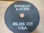 5X1/16X5/8 Cut-off Wheel A36TBXX T1 Spedecut 25 Pcs NO.S1308 (LL1156). Fixed Price $33.00.
