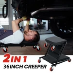 Kroak 2 1 Folding Creeper Seat Rolling Chair Mechanics Shop Garage Stool. Fixed Price $53.59.