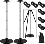 Boat Cover Support Poles Pack, Stainless Steel BASE,BLACK,2. Fixed Price $87.97.