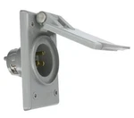 Leviton 5278-CWP Straight Blade Flanged Male Power Inlet Receptacle, 15 A, 125. Fixed Price $29.29.