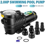 2.0HP Swimming Pool Pump 115V/230V 6800GPH W/ Self-priming Motor In/above Ground. Fixed Price $133.95.