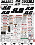 Fits Jlg 2032E2 Scissor Lift Decal Kit Laminated 3M Vinyl - Free Shipping. Fixed Price $175.70.