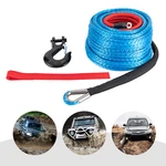 Blue 3/8"X100' Synthetic Winch Rope Hook Cable W/protective Sleeve New. Fixed Price $60.86.
