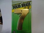 Hy-ko Solid Brass House Number "7", BR-50. Fixed Price $10.49.