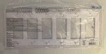 Lot Of Five Eaton 9526WS White Satin 6-GANG Decorator Unbreakable Wallplate. Fixed Price $15.00.