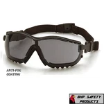 Pyramex V2G Safety Glasses / Goggle Hybrid Smoke Gray Anti-fog Lens GB1820ST. Fixed Price $10.95.