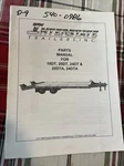Interstate Trailers 18DT 20DTA 24DTA Parts Manual Book Shop Guide List. Fixed Price $24.29.