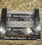 Reliabilt Glass Block Spacers 3 1/8 X 1/4. Fixed Price $6.00.