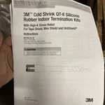 3M Series 5625K Cold Shrink Qt-ii Indoor Termination Kit, 5-15 Kv. Fixed Price $599.00.