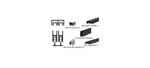 Crl D2203BLBB Flat Black Track Assembly D603 Upper D602. Fixed Price $95.58.
