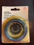 Galvanized Steel Wire 20GA. X 75' - Safe Work Load: 15LB Hillman 123131. Fixed Price $6.73.