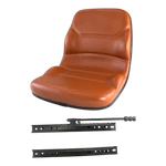 Backhoe Loader Seat Brown Fits Case 480 580C 580D 580E 580L 580M W/track Slide. Fixed Price $346.07.