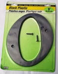 Hy-ko 6" House Number Black Plastic "0" Part 30210. Fixed Price $5.69.