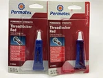(2) Permatex 19962 Permanent Strength Threadlocker Red, Ml Tubes. Fixed Price $12.55.